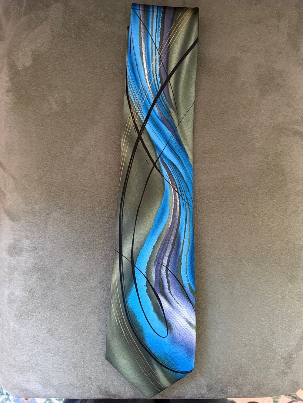 J. Garcia Vintage Two Guards Silk Tie